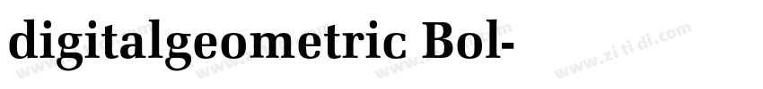 digitalgeometric Bol字体转换